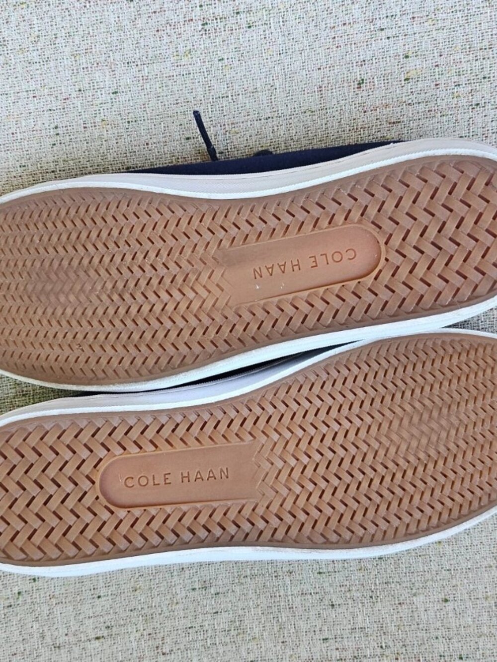 Cole Haan Women Shoes navy Blue Velvet Upper Lace Up Sneaker Size 8.5 WO - Picture 10 of 12